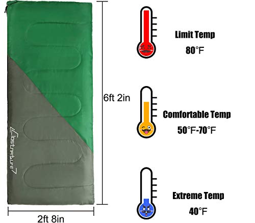 Clostnature Sleeping Bag for Adults and Kids 