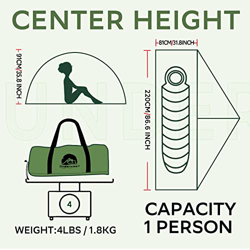 1-Person Backpacking Tent for 4-Season 