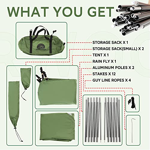 1-Person Backpacking Tent for 4-Season 