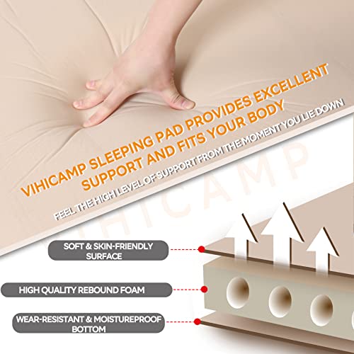 Vihicamp Self-Inflating Sleeping Pad for Camping 