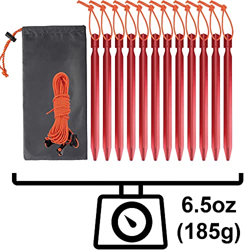 Clostnature Aluminum Tent Stakes 