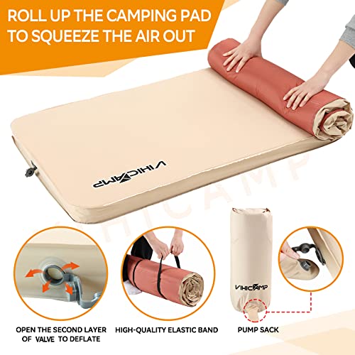 Vihicamp Self-Inflating Sleeping Pad for Camping 
